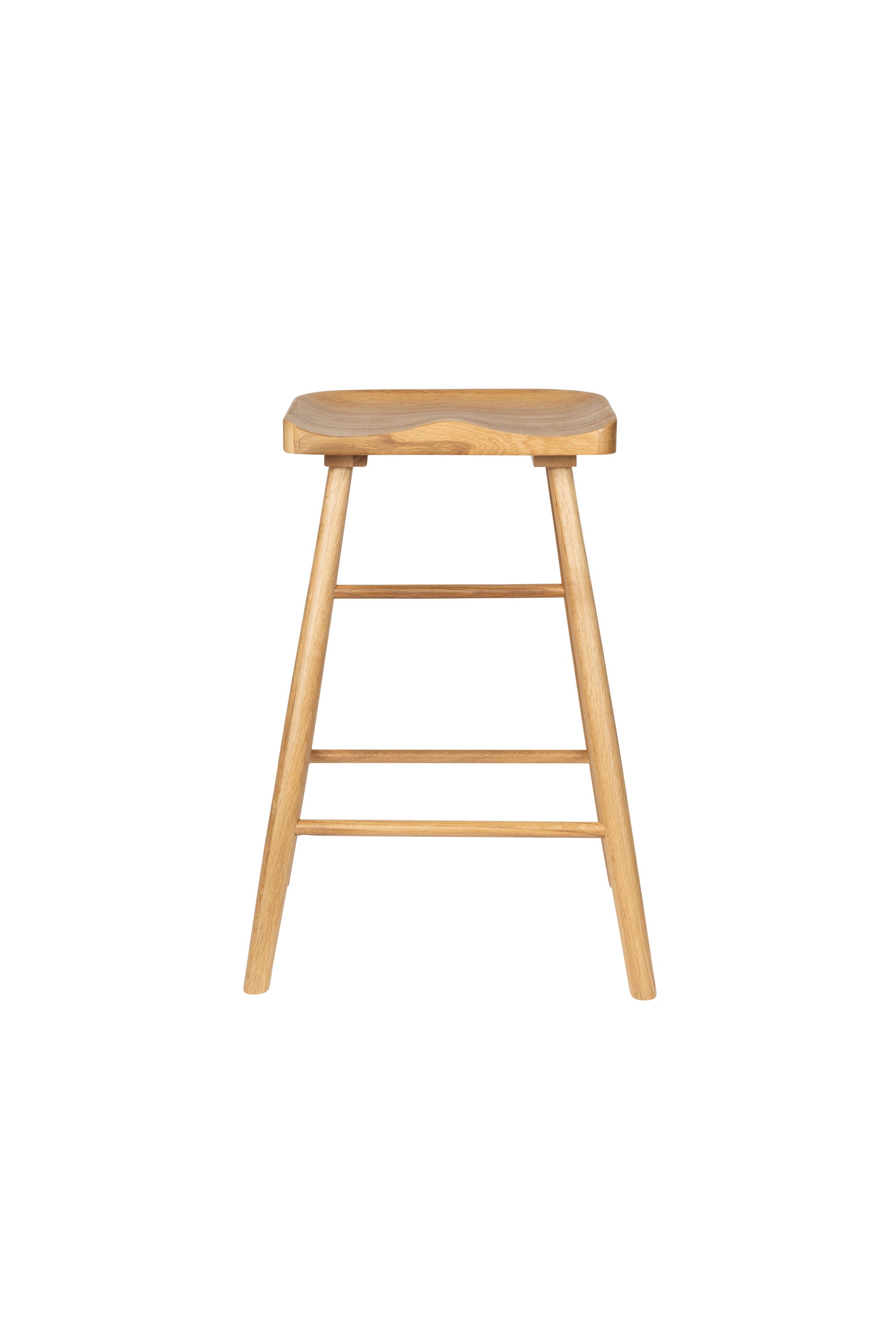 Vander Natural Oak Wood Counter Stool